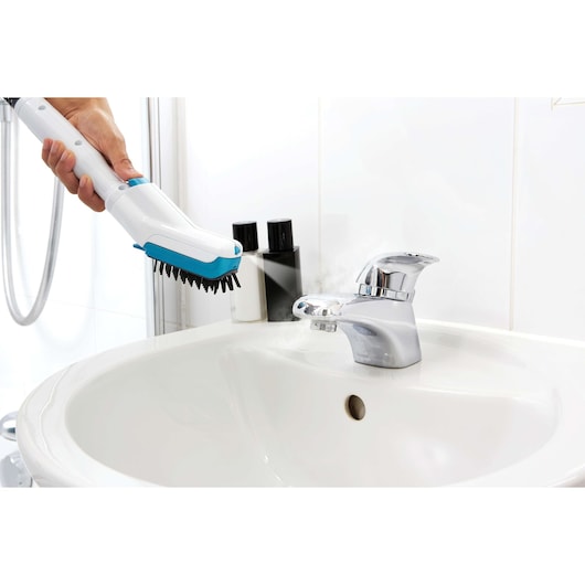 BLACKDECKER FSMHSS steam cleaner brush cleaning bathroom sink faucet