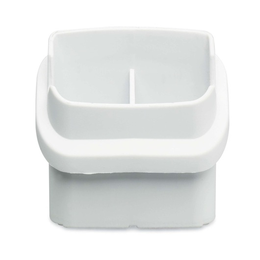 BLACKDECKER WD9610N white plastic accessory container, front angle, product photography